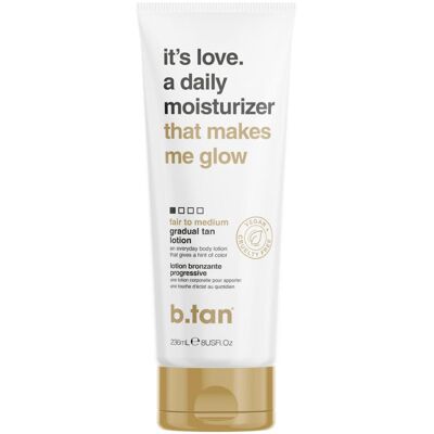 B.Tan, Selbstbräuner, it's love a daily moisturizer 236ml gradual tan lotion (Selbstbräunungscreme, 236 ml) B.Tan, Selbstbräuner, it's love a daily moisturizer 236ml gradual tan lotion (Selbstbräunungscreme, 236 ml)
