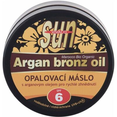 Vivaco Sonnenbräunungsbutter mit Arganöl SPF6 - Unisex - 200 ml Vivaco Sonnenbräunungsbutter mit Arganöl SPF6 - Unisex - 200 ml