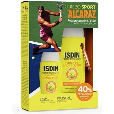 Isdin, Sonnencreme, Combo Sport By Alcaraz Rostro Y Cuerpo Spf50 Estuche 2 pz (SPF 50, 50 ml) Isdin, Sonnencreme, Combo Sport By Alcaraz Rostro Y Cuerpo Spf50 Estuche 2 pz (SPF 50, 50 ml)