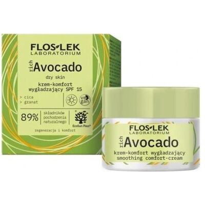 Floslek, Sonnencreme, FLOS-lok Rich Avocado Cream-Comfort-SPF 15 pro Tag, 50 ml (SPF 15, 50 ml) Floslek, Sonnencreme, FLOS-lok Rich Avocado Cream-Comfort-SPF 15 pro Tag, 50 ml (SPF 15, 50 ml)