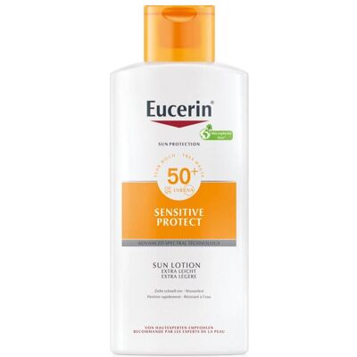 Eucerin Sonnenschutz Sensitive Protect SPF50+ Sonnenlotion Extra Leicht Eucerin Sonnenschutz Sensitive Protect SPF50+ Sonnenlotion Extra Leicht