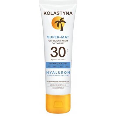 Kolastyna, Sonnencreme, Sonnenschutz-Gesichtscreme Super Matte Spf 30 50 Ml (SPF 30, 50 ml) Kolastyna, Sonnencreme, Sonnenschutz-Gesichtscreme Super Matte Spf 30 50 Ml (SPF 30, 50 ml)