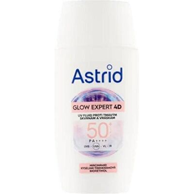 Astrid, Sonnencreme, - Facial fluid against dark spots and wrinkles SPF 50 Glow Expert 4D 50 ml (SPF 50, 50 ml) Astrid, Sonnencreme, - Facial fluid against dark spots and wrinkles SPF 50 Glow Expert 4D 50 ml (SPF 50, 50 ml)