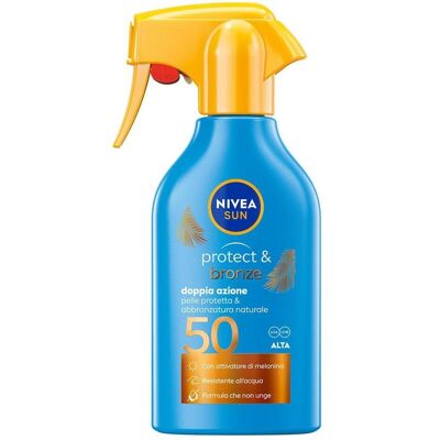 NIVEA, Sonnencreme, Sun Protect & Bronze Double Action Spf 50 250 Ml (SPF 50, 250 ml) NIVEA, Sonnencreme, Sun Protect & Bronze Double Action Spf 50 250 Ml (SPF 50, 250 ml)
