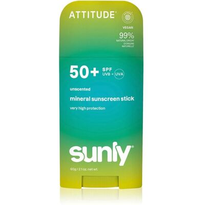 Attitude, Sonnencreme, - Mineralischer Sonnenschutzstift LSF 50 Sunly Stick 60 g (SPF 50, 60 g) Attitude, Sonnencreme, - Mineralischer Sonnenschutzstift LSF 50 Sunly Stick 60 g (SPF 50, 60 g)
