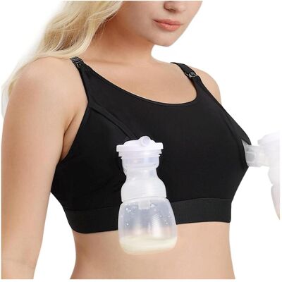 Momcozy, Still-BHs, Nursing & Pumping Bra black XL, Schwarz, (XL) Momcozy, Still-BHs, Nursing & Pumping Bra black XL, Schwarz, (XL)