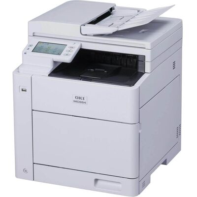 Oki MC554dn A4 color Laser MFP 4 in 1 (Laser, Farbe), Drucker, Weiss Oki MC554dn A4 color Laser MFP 4 in 1 (Laser, Farbe), Drucker, Weiss