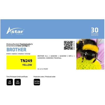 Astar, Toner, AS20503 BROTHER TN249Y MFC Toner Astar, Toner, AS20503 BROTHER TN249Y MFC Toner
