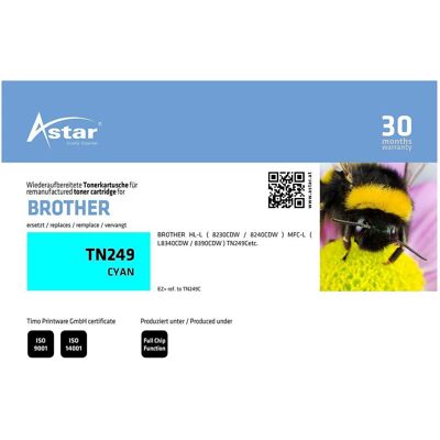 Astar, Toner, AS20501 BROTHER TN249C MFC Toner Astar, Toner, AS20501 BROTHER TN249C MFC Toner