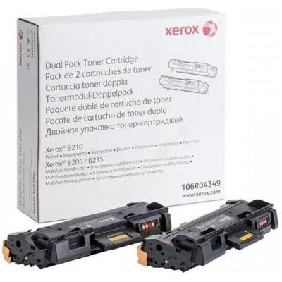 Xerox Toner, for laser printers, 3000 pages. 106R4349 (106R04349), Black Xerox Toner, for laser printers, 3000 pages. 106R4349 (106R04349), Black