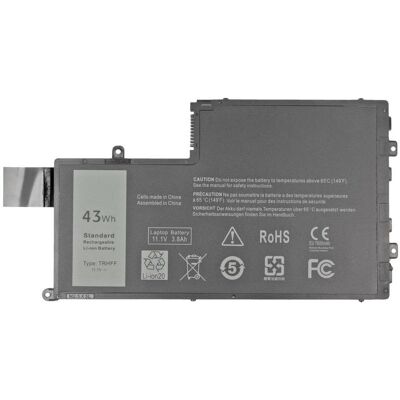 Mitsu BATTERY BC/DE-5445 (DELL 3800 MAH 43 WH) - Batterie (3 Zellen, 3800 mAh), Notebook Akku, Schwarz Mitsu BATTERY BC/DE-5445 (DELL 3800 MAH 43 WH) - Batterie (3 Zellen, 3800 mAh), Notebook Akku, Schwarz