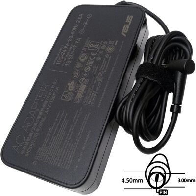 Asus orig. adaptér (4,5PHI) (150 W), Notebook Netzteil, Schwarz Asus orig. adaptér (4,5PHI) (150 W), Notebook Netzteil, Schwarz
