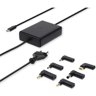 Nedis Notebook Adapter GaN 65 W 5 / 9 / 12 / 15 / 20 V DC 2.4 / 3.0 / 3.25 A Benutzt für: (65 W), Notebook Netzteil, Schwarz Nedis Notebook Adapter GaN 65 W 5 / 9 / 12 / 15 / 20 V DC 2.4 / 3.0 / 3.25 A Benutzt für: (65 W), Notebook Netzteil, Schwarz