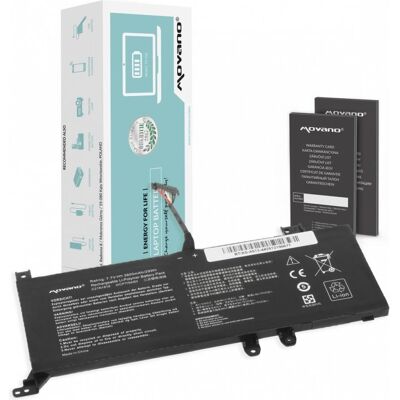 Movano Bateria B21N1818-2 do Asus X512FA X512UF X509FB X509FA X509FJ X509 - 3800 mAh (29 Wh) (3800 mAh), Notebook Akku, Schwarz Movano Bateria B21N1818-2 do Asus X512FA X512UF X509FB X509FA X509FJ X509 - 3800 mAh (29 Wh) (3800 mAh), Notebook Akku, Schwarz