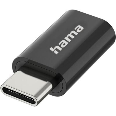Hama USB-C zu (Micro USB, USB Typ-C, 5 cm), Data + Video Adapter, Schwarz Hama USB-C zu (Micro USB, USB Typ-C, 5 cm), Data + Video Adapter, Schwarz