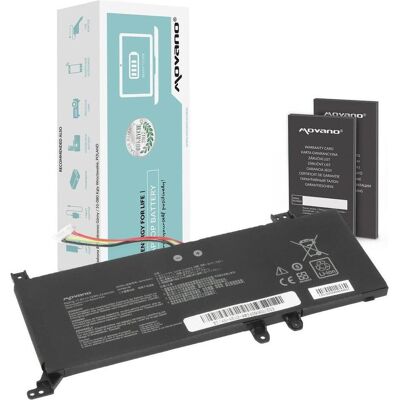 Movano Bateria B21N1818-2 do Asus X512FA X512UF X509FB X509FA X509FJ X509 - 3800 mAh (29 Wh) (3800 mAh), Notebook Akku, Schwarz Movano Bateria B21N1818-2 do Asus X512FA X512UF X509FB X509FA X509FJ X509 - 3800 mAh (29 Wh) (3800 mAh), Notebook Akku, Schwarz