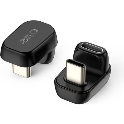 Tech-Protect Ultraboost AA04 USB-C Winkeladapter - Schwarz (USB Typ-C), Data + Video Adapter, Schwarz Tech-Protect Ultraboost AA04 USB-C Winkeladapter - Schwarz (USB Typ-C), Data + Video Adapter, Schwarz