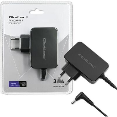 Qoltec 51026 Power adapter for Lenovo (65 W), Notebook Netzteil, Schwarz Qoltec 51026 Power adapter for Lenovo (65 W), Notebook Netzteil, Schwarz