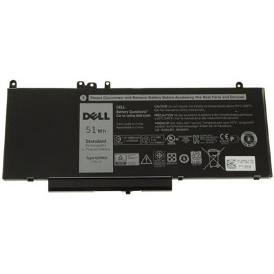 Dell Battery 4 Cell 51W HR (Latitud (4 Zellen), Notebook Akku, Schwarz Dell Battery 4 Cell 51W HR (Latitud (4 Zellen), Notebook Akku, Schwarz