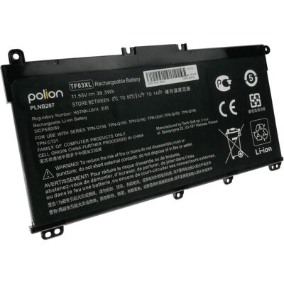 Polion Bateria do laptopa HP TF03XL Pavilion 14-BF 15-CC 17-AR 3400mAh (3 Zellen, 3400 mAh), Notebook Akku, Schwarz Polion Bateria do laptopa HP TF03XL Pavilion 14-BF 15-CC 17-AR 3400mAh (3 Zellen, 3400 mAh), Notebook Akku, Schwarz
