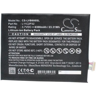 IBM Battery L11C2P32 for Lenovo, 3.7V, 6300mAh (6300 mAh), Notebook Akku IBM Battery L11C2P32 for Lenovo, 3.7V, 6300mAh (6300 mAh), Notebook Akku