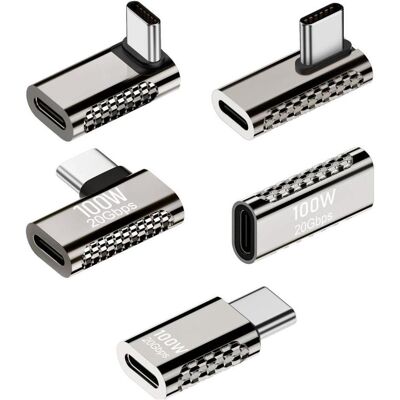 PowerGuard 5-in-1 Titan USB-C Adapter Set (USB 3.2 Gen 2x2, 100W, 20 GBit/s) (USB Typ-C), Data + Video Adapter, Grau PowerGuard 5-in-1 Titan USB-C Adapter Set (USB 3.2 Gen 2x2, 100W, 20 GBit/s) (USB Typ-C), Data + Video Adapter, Grau
