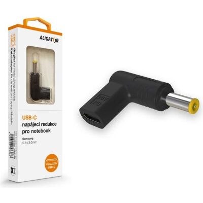 Aligator USB-C Netzteil 5,5 x 3,0 mm für Samsung Laptops, Notebook Netzteil, Schwarz Aligator USB-C Netzteil 5,5 x 3,0 mm für Samsung Laptops, Notebook Netzteil, Schwarz