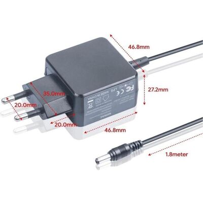 CoreParts Power Adapter (10 W), Notebook Netzteil, Schwarz CoreParts Power Adapter (10 W), Notebook Netzteil, Schwarz