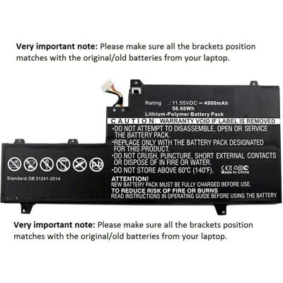 CoreParts MBXHP-BA0141 (1 Zelle, 4900 mAh), Notebook Akku, Schwarz CoreParts MBXHP-BA0141 (1 Zelle, 4900 mAh), Notebook Akku, Schwarz