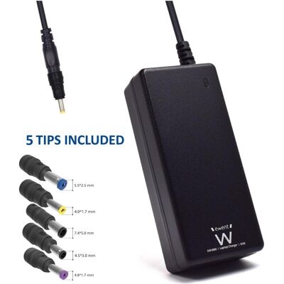 Ewent Cargador Para Portátil En Casa De 65w Para Hp Con 5 Puntas (65 W), Notebook Netzteil, Schwarz Ewent Cargador Para Portátil En Casa De 65w Para Hp Con 5 Puntas (65 W), Notebook Netzteil, Schwarz