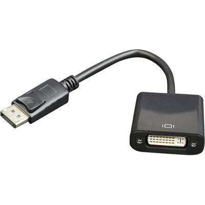 Gembird DisplayPort-Adapter (DVI, 10 cm), Data + Video Adapter, Schwarz Gembird DisplayPort-Adapter (DVI, 10 cm), Data + Video Adapter, Schwarz