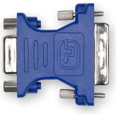 D2 Diffusion Adaptateur compatible DVI-I mâle vers VGA femelle (D-sub DE-15) (Bleu) (VGA), Data + Video Adapter, Blau D2 Diffusion Adaptateur compatible DVI-I mâle vers VGA femelle (D-sub DE-15) (Bleu) (VGA), Data + Video Adapter, Blau