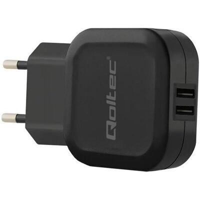 Qoltec 50185 Ladegerät für Mobilgeräte Indoor (12 W), Notebook Netzteil, Schwarz Qoltec 50185 Ladegerät für Mobilgeräte Indoor (12 W), Notebook Netzteil, Schwarz