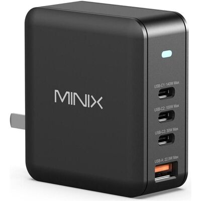 Minix NEO P165 (165 W, 4 Ports), USB Ladegerät, Schwarz Minix NEO P165 (165 W, 4 Ports), USB Ladegerät, Schwarz