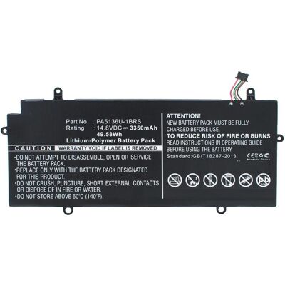 CoreParts MicroBattery Laptop Battery for Toshiba (1 Zelle, 3350 mAh), Notebook Akku, Schwarz CoreParts MicroBattery Laptop Battery for Toshiba (1 Zelle, 3350 mAh), Notebook Akku, Schwarz