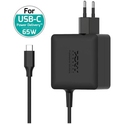 Port Designs Port Netzteil GaN 65W - USB-C, Plug-In, EU-Stecker (65 W), USB Ladegerät, Schwarz Port Designs Port Netzteil GaN 65W - USB-C, Plug-In, EU-Stecker (65 W), USB Ladegerät, Schwarz