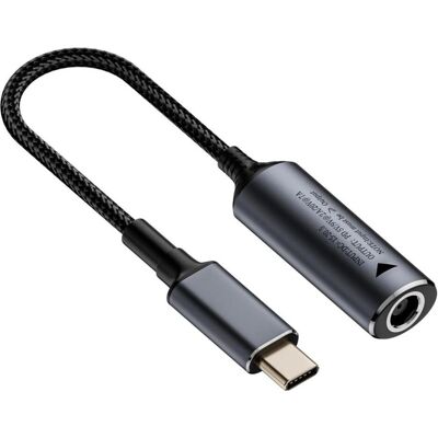 PowerGuard DC-Charge74x50 HP Round Tip 7.4 x 5.0mm (0.6mm) to USB-C Charge Adapter 140W (140 W), Notebook Netzteil, Grau, Schwarz PowerGuard DC-Charge74x50 HP Round Tip 7.4 x 5.0mm (0.6mm) to USB-C Charge Adapter 140W (140 W), Notebook Netzteil, Grau, Schwarz