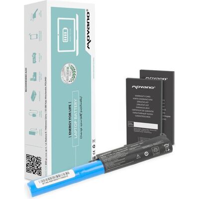 Movano Akku A31N1601 für Asus X541 R541 R541N R541S (2200 mAh), Notebook Akku, Schwarz Movano Akku A31N1601 für Asus X541 R541 R541N R541S (2200 mAh), Notebook Akku, Schwarz