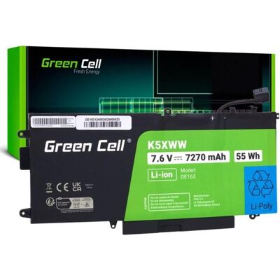 GreenCell Green Cell Laptop Battery K5XWW for Dell Latitude 7390 2-in-1 5289 7389 (4 Zellen), Notebook Akku GreenCell Green Cell Laptop Battery K5XWW for Dell Latitude 7390 2-in-1 5289 7389 (4 Zellen), Notebook Akku
