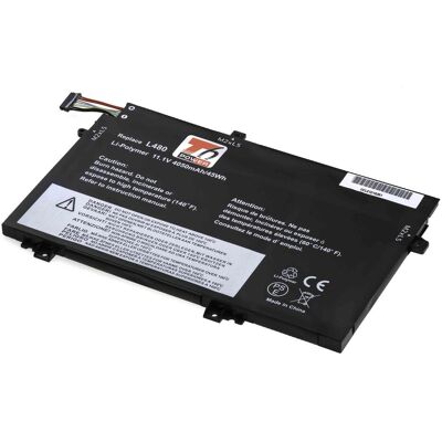 T6 Power Battery Lenovo ThinkPad L480, L490, L580, L590, L15 Gen 1, 4050mAh, 45Wh, 3cell, Li-Pol (3 Zellen, 4050 mAh), Notebook Akku, Schwarz T6 Power Battery Lenovo ThinkPad L480, L490, L580, L590, L15 Gen 1, 4050mAh, 45Wh, 3cell, Li-Pol (3 Zellen, 4050 mAh), Notebook Akku, Schwarz