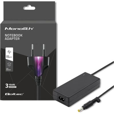 Qoltec zasilacz do Sony Asus 40W 19V 2.1A 4.8x1.7 +kabel zasilający (40 W), Notebook Netzteil, Schwarz Qoltec zasilacz do Sony Asus 40W 19V 2.1A 4.8x1.7 +kabel zasilający (40 W), Notebook Netzteil, Schwarz
