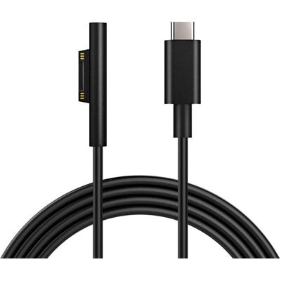 PowerGuard USB-C zu Microsoft Surface Kabel (1.5m) (65 W), Notebook Netzteil, Schwarz PowerGuard USB-C zu Microsoft Surface Kabel (1.5m) (65 W), Notebook Netzteil, Schwarz