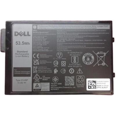 Dell 3-cell 53 Wh Lithium Ion (3 Zellen), Notebook Akku, Schwarz Dell 3-cell 53 Wh Lithium Ion (3 Zellen), Notebook Akku, Schwarz