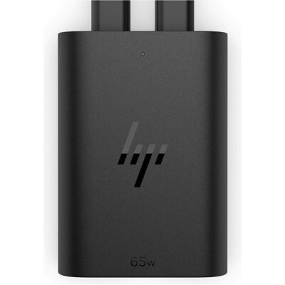 HP 65 W GaN USB-C-Laptop-Ladegerät (65 W), Notebook Netzteil, Schwarz HP 65 W GaN USB-C-Laptop-Ladegerät (65 W), Notebook Netzteil, Schwarz