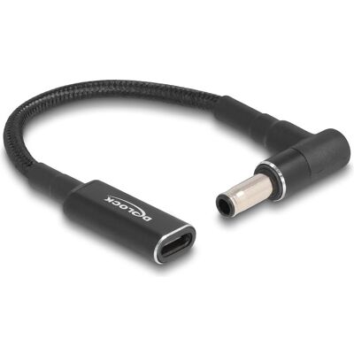 Delock Adapterkabel für Notebook Ladekabel USB Type-C™ Buchse zu Samsung 5,5 x 3.0 mm Stecker 90° gewinkel, Notebook Netzteil, Schwarz Delock Adapterkabel für Notebook Ladekabel USB Type-C™ Buchse zu Samsung 5,5 x 3.0 mm Stecker 90° gewinkel, Notebook Netzteil, Schwarz
