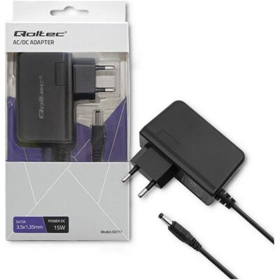 Qoltec 50777 (15 W), Notebook Netzteil, Schwarz Qoltec 50777 (15 W), Notebook Netzteil, Schwarz