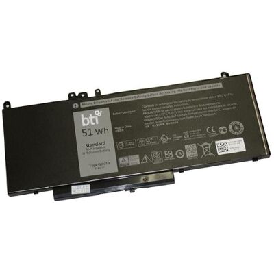 BTI alt to Dell Battery E5450 E5550 4 Cell 51Whr OEM: 7FR5J (4 Zellen, 6890 mAh), Notebook Akku, Schwarz BTI alt to Dell Battery E5450 E5550 4 Cell 51Whr OEM: 7FR5J (4 Zellen, 6890 mAh), Notebook Akku, Schwarz