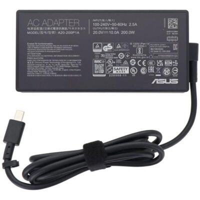 Asus ADAPTER 200W 20V 3P(RECTANGLE) (200 W), Notebook Netzteil, Schwarz Asus ADAPTER 200W 20V 3P(RECTANGLE) (200 W), Notebook Netzteil, Schwarz