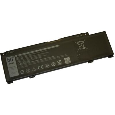 0M4GWP-BTI (3 Zellen, 4473 mAh), Notebook Akku, Schwarz 0M4GWP-BTI (3 Zellen, 4473 mAh), Notebook Akku, Schwarz