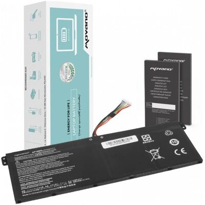 Movano Bateria 4 szt. (4 Zellen, 3400 mAh), Notebook Akku Movano Bateria 4 szt. (4 Zellen, 3400 mAh), Notebook Akku